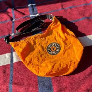 Kipling Vtg hobo pumpkin Orange large  Shoulder Crossbody Bag cute Rare travel